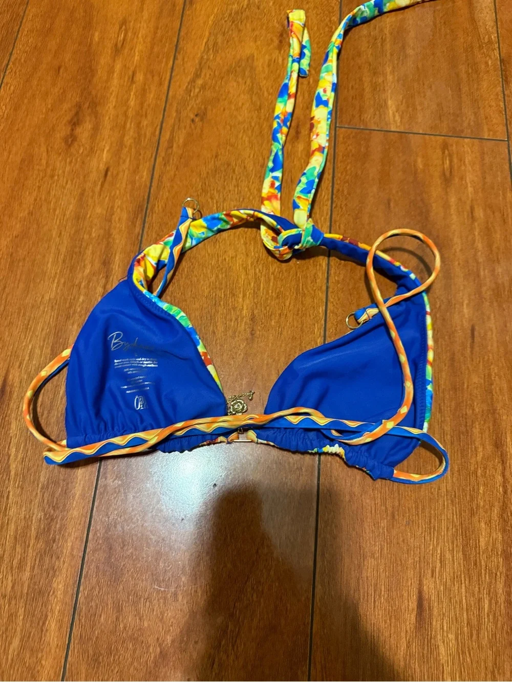 Bydee Bright Floral women’s Two-Piece Bikini in Yellow and Blue
